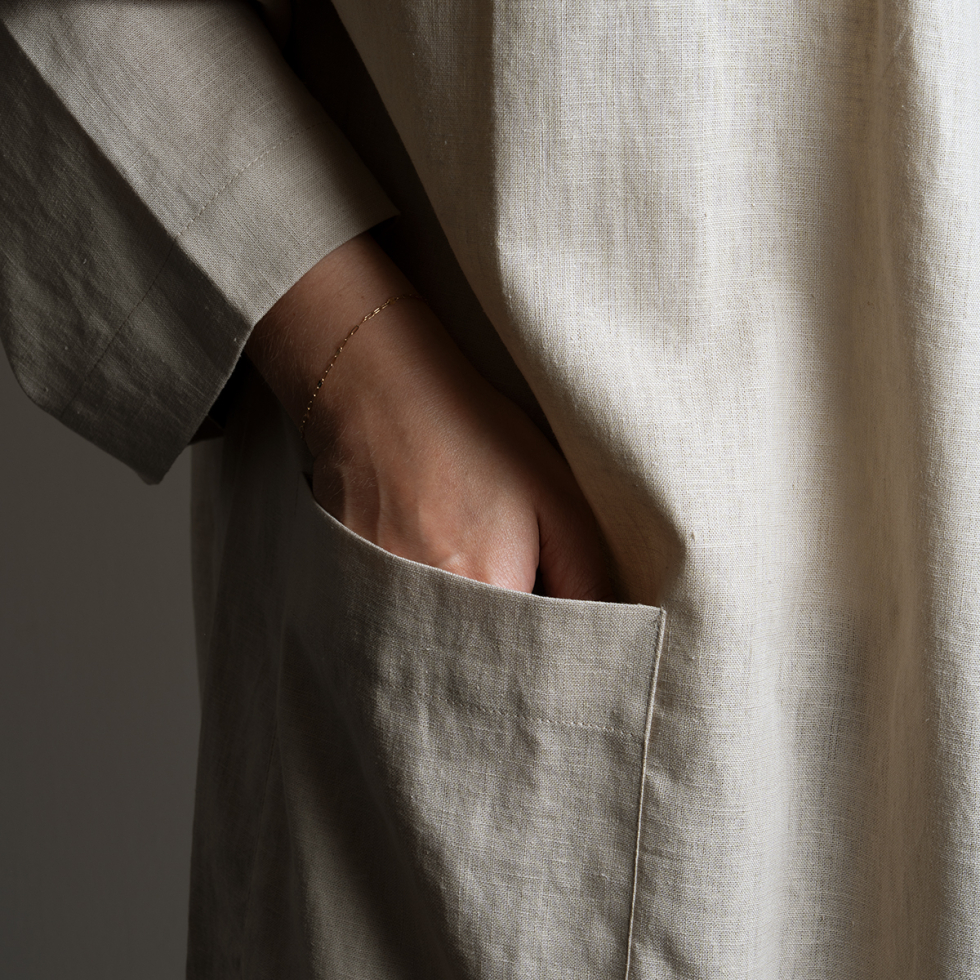 Kimono Linen Retreat Flax