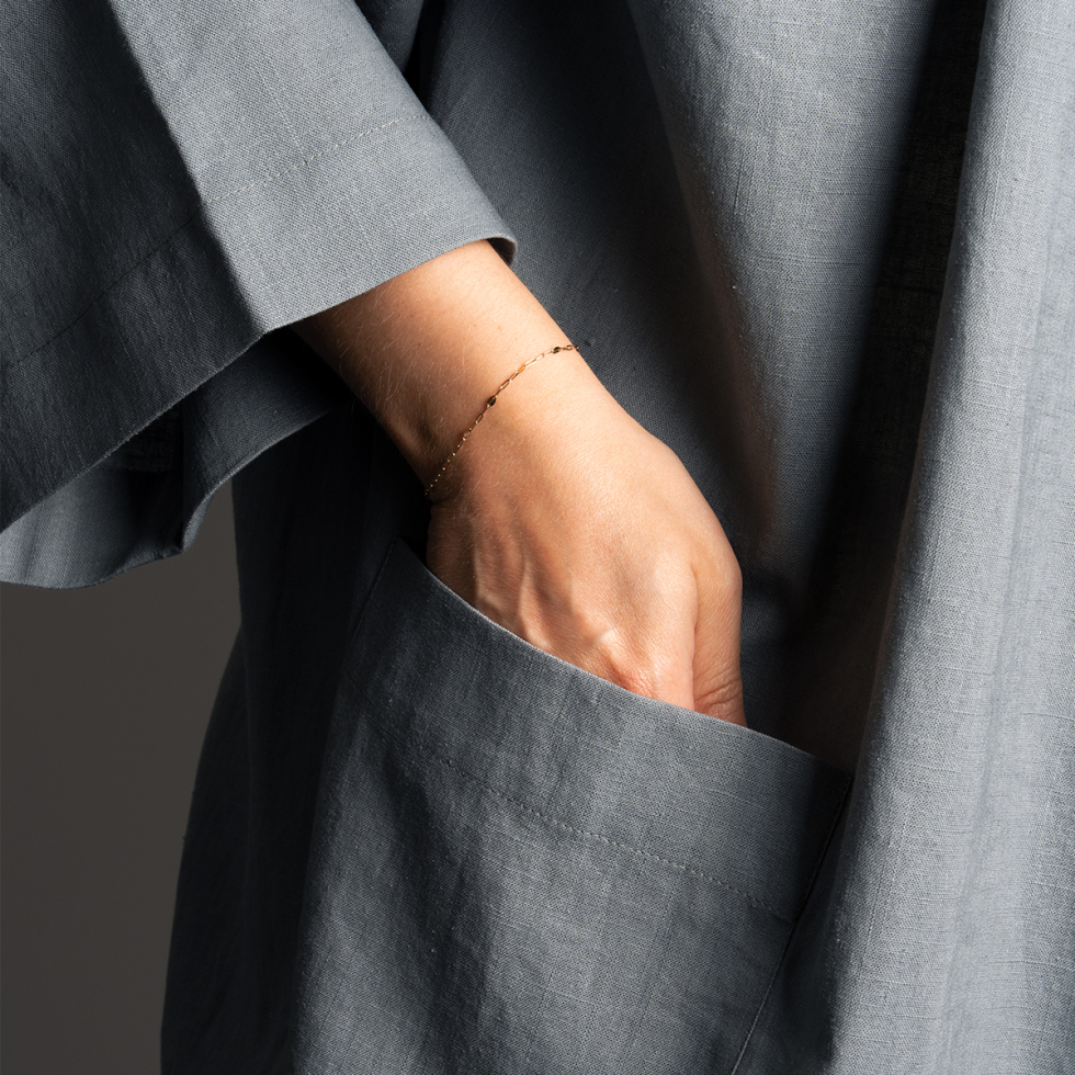 Kimono Linen Retreat Dusty Blue