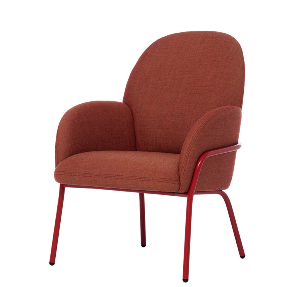 Utrzymany w skandynawskim stylu fotel Sling Fogia