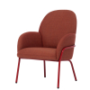 Utrzymany w skandynawskim stylu fotel Sling Fogia