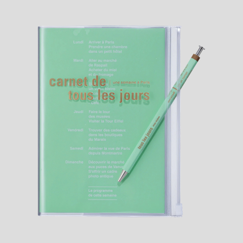 Notes B6 Zipper DAY'S / Mint