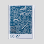 Kalendarz 2027 A5 Patterns , Wave Navy