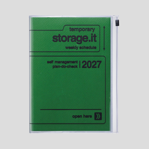 Kalendarz 2027 A5 Storage.it , Green