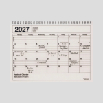 Kalendarz z notesem 2027 Ivory