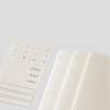 Zestaw trzech gładki notatników Light A4 Blank