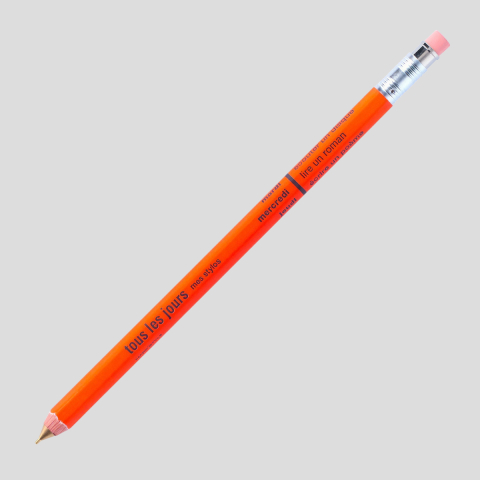 Ołówek mechaniczny z gumką Days Orange