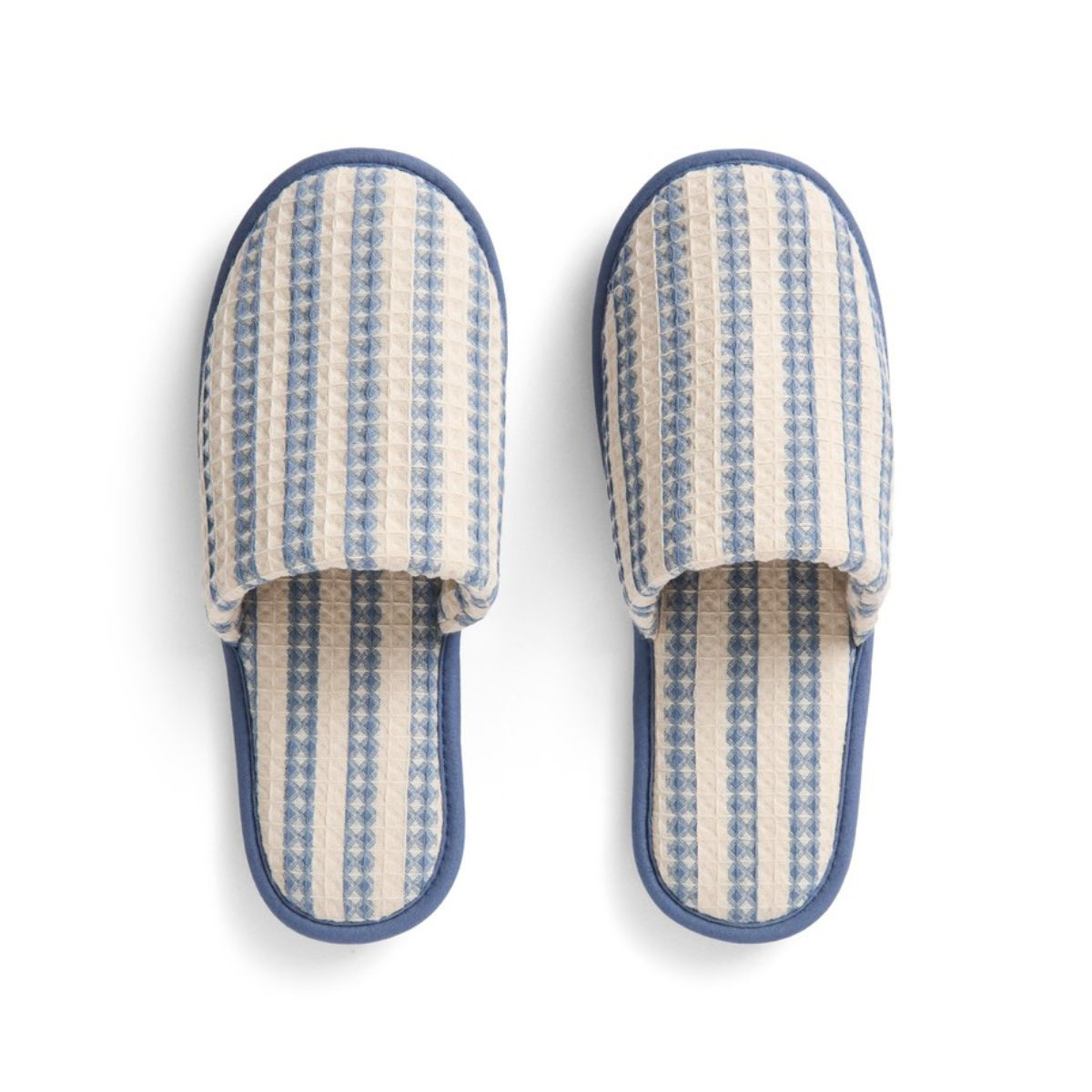 Kapcie Waffle Slippers Stripe Dusty Blue