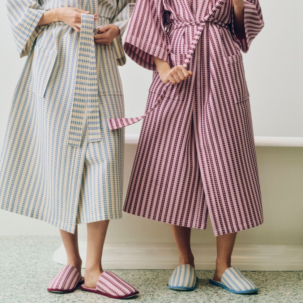 Szlafrok Waffle Bathrobe Cool Pink