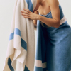 Ręcznik kąpielowy Stripe Bath Towel Dusty Blue