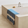 Duży ręcznik kąpielowy Stripe Bath Sheet Dusty Blue