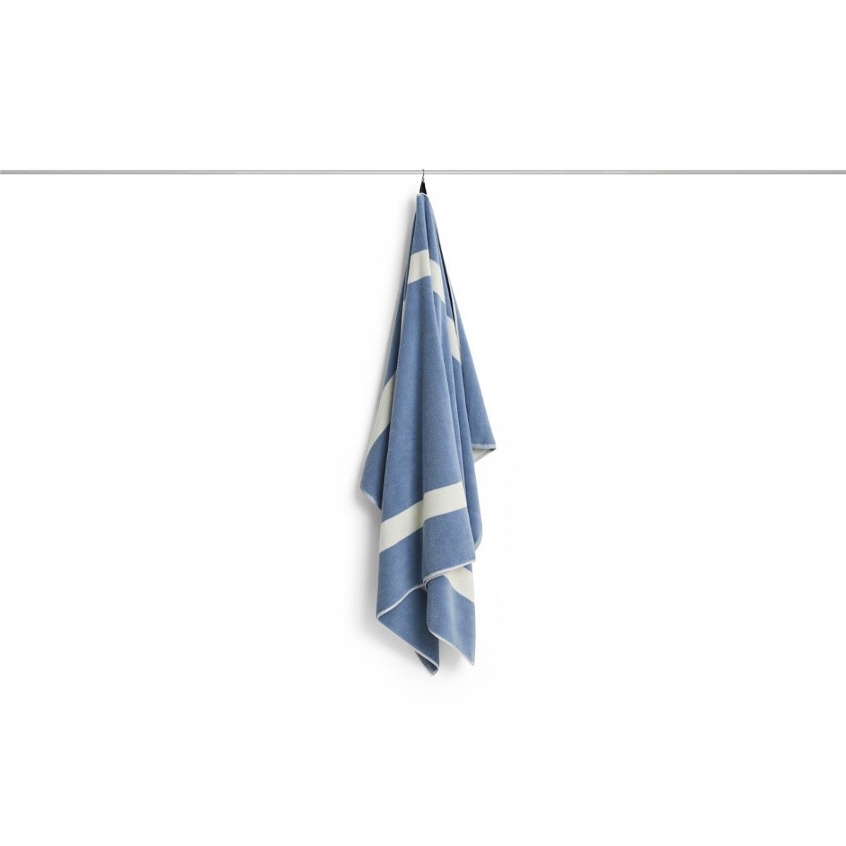Duży ręcznik kąpielowy Stripe Bath Sheet Dusty Blue
