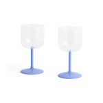 Zestaw dwóch kieliszków Tint Wine Glass Set of 2 Clear Blue