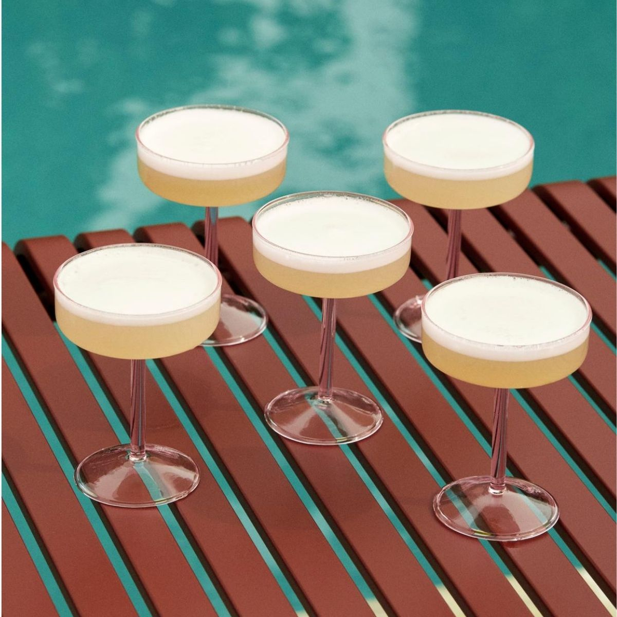Zestaw kieliszków koktajlowych Tint Coupe Glass Set of 2 Pink