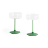 Zestaw kieliszków koktajlowych Tint Coupe Glass Set of 2 Jade Light Green