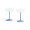 Zestaw kieliszków koktajlowych Tint Coupe Glass Set of 2 Blue