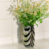 Wazon Splash Vase Roll Neck X-Small Coffee and white