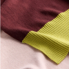 Pled Merino Bordeaux Peach Lime