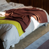 Pled Merino Bordeaux Peach Lime