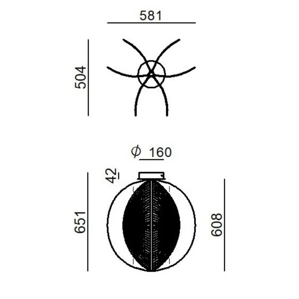 Lampa sufitowa Papylia Mushroom