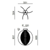 Lampa sufitowa Papylia Mushroom