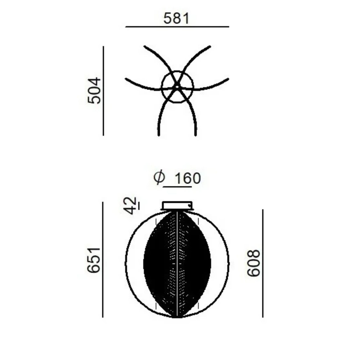 Lampa sufitowa Papylia Mushroom