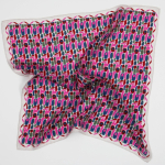 Apaszka jedwabna Mini Percussion Fuchsia