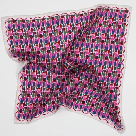Apaszka jedwabna Mini Percussion Fuchsia