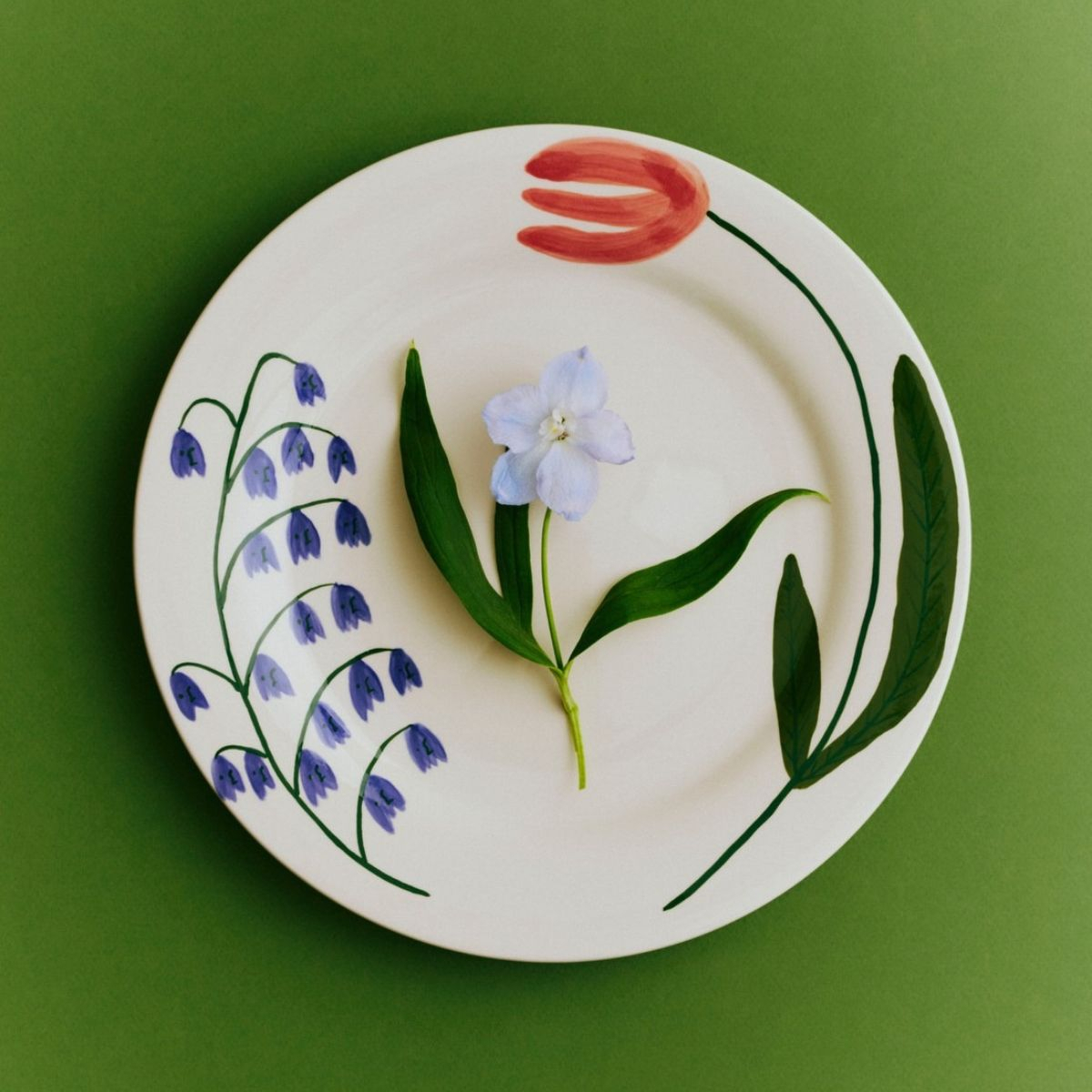 Talerz La Pittura Plate Deep Wild flower Klokkeblomst