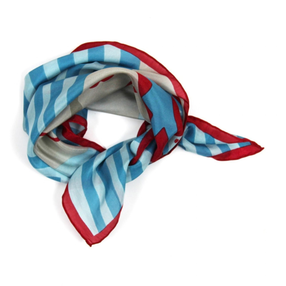 Apaszka jedwabna Mini Luna Park Turquoise