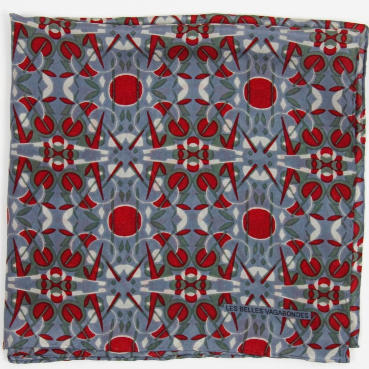 Apaszka jedwabna Mini Ephemere Rouge