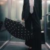 Parasolka kompaktowa Carmen Black & Polka Dots