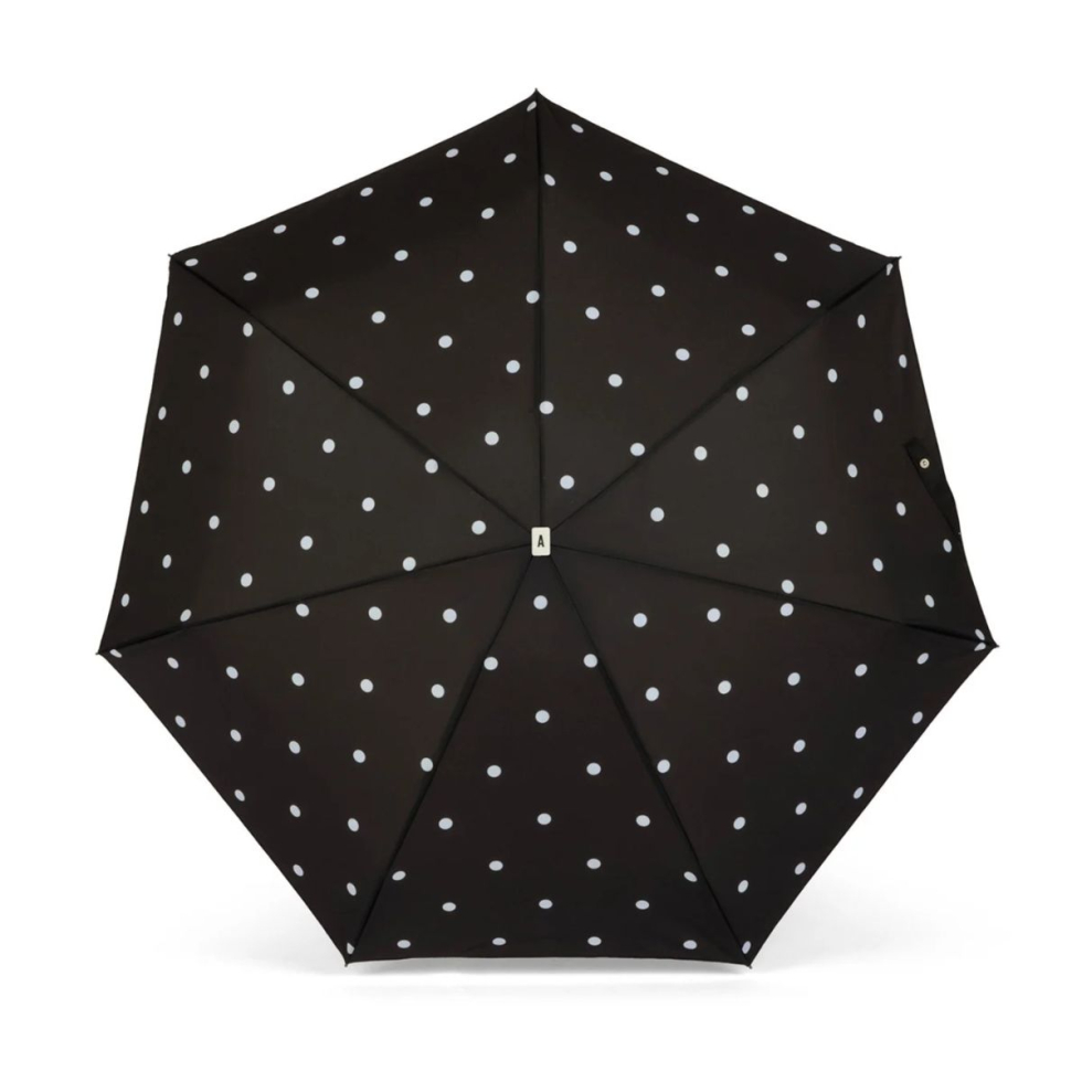 Parasolka kompaktowa Carmen Black & Polka Dots