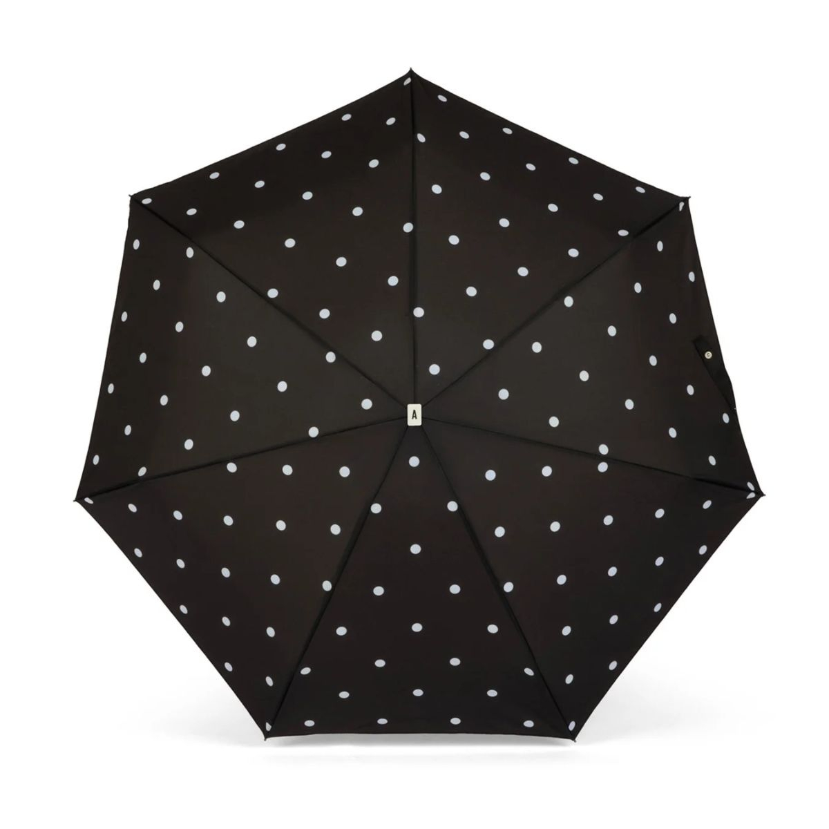 Parasolka kompaktowa Carmen Black & Polka Dots