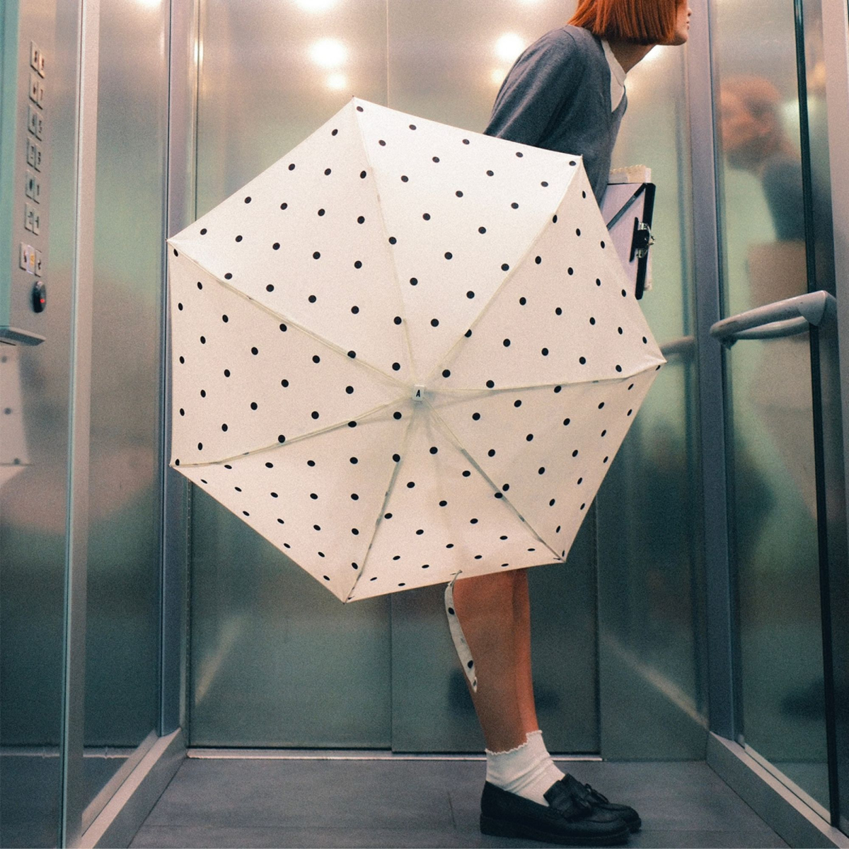 Parasolka kompaktowa Anny White & Polka Dots