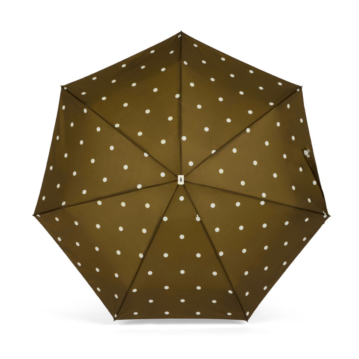 Parasolka kompaktowa Angélique Khaki & Polka Dots