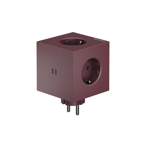 Listwa zasilająca Square 2 USB-C Socket Extender Bordowy