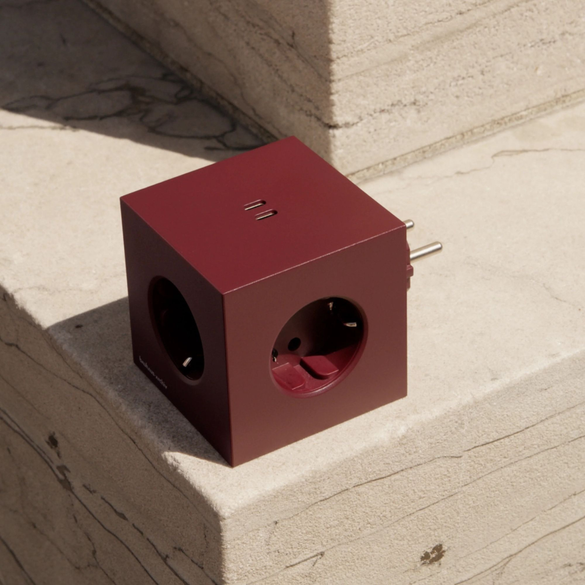Listwa zasilająca Square 2 USB-C Socket Extender Bordowy