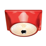 Lampa ścienna/sufitowa Goletta Red - White