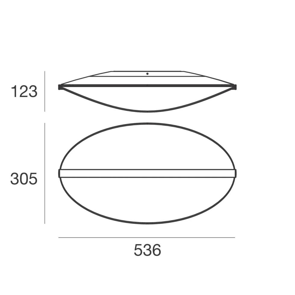 Lampa ścienna Diphy 54 cm