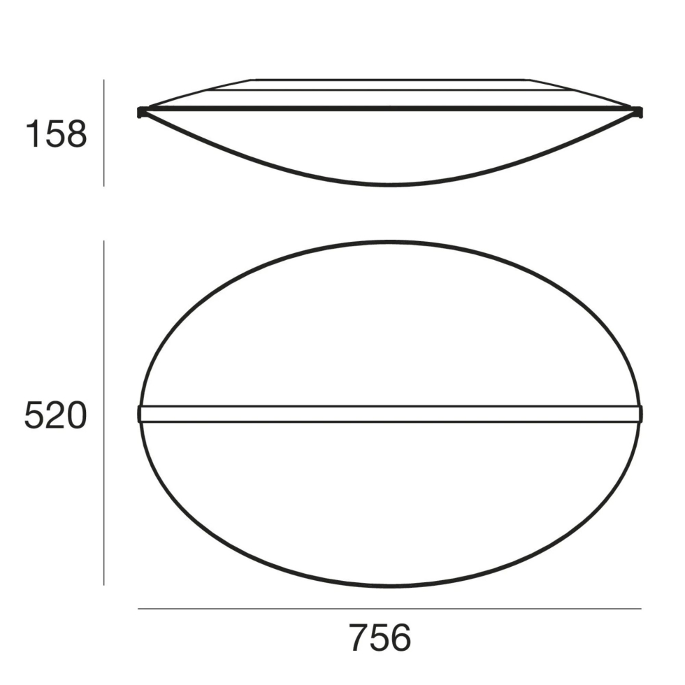Lampa ścienna Diphy 76 cm