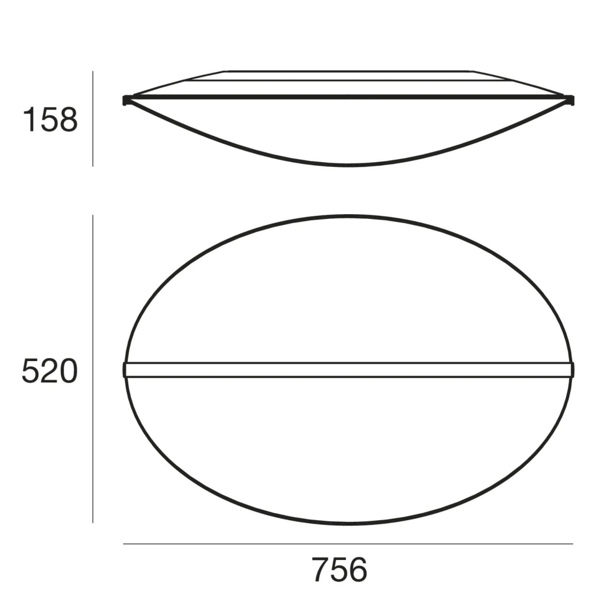 Lampa ścienna Diphy 76 cm