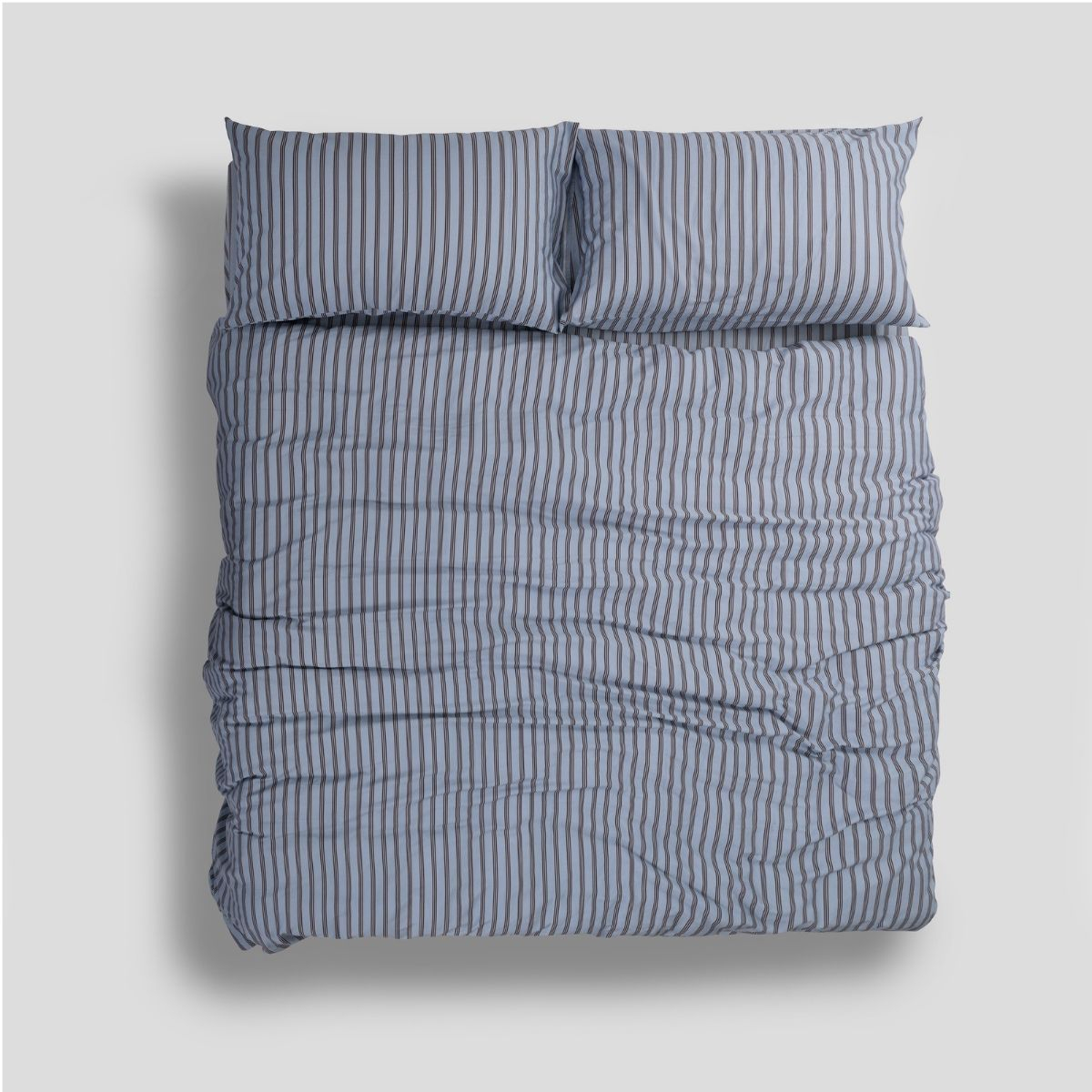 Komplet pościeli z bawełny satynowej Riscas Trio Pastel Blue