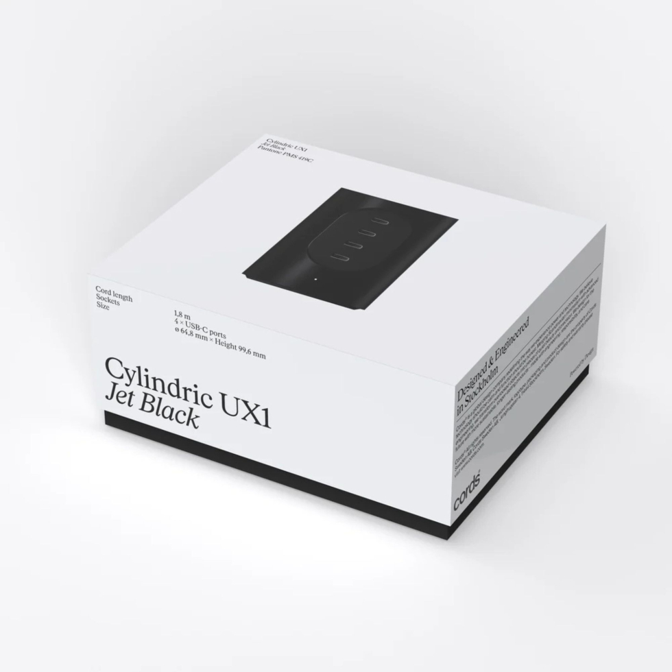 Ładowarka Cylindric UX1 Jet Black