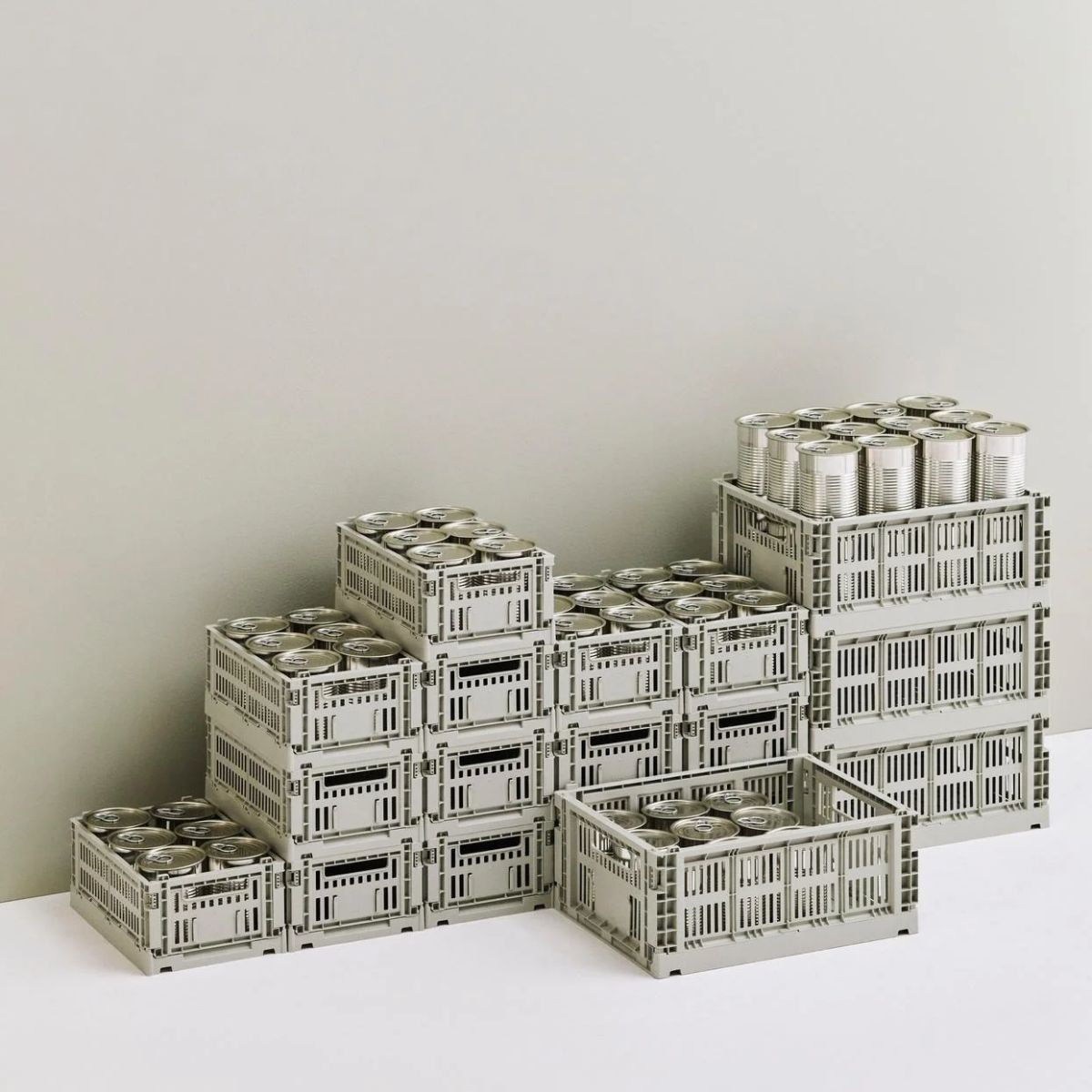Skrzynka M Grey Colour Crate
