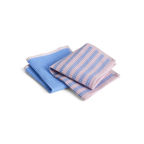 Zestaw dwóch ściereczek Canteen Dish Sky Blue Pink