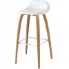 Krzesło barowe 3D drewniane nogi Gubi