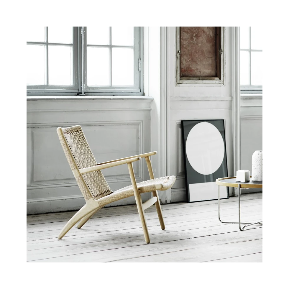 Dębowy fotel CH25 Carl Hansen & Søn