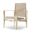Krzesło Safari KK47000 ze skórzanymi podłokietnikami - Carl Hansen & Søn