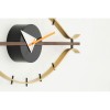 Zegar ścienny Eye George Nelson z drewna i mosiądzu marki Vitra