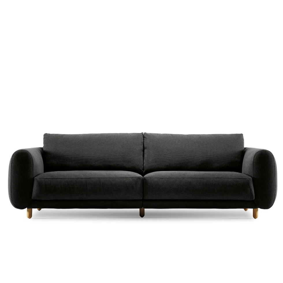 Czarny system modułowy Sofa Campo Fogia